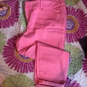 Coral cropped jeggings hold for sherry098765432